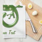 Gecko Lizard Design Geschirrtuch (Viertel Falte)
