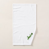Gecko Lizard Design Monogrammed Badhandtuch Set (Handtuch)