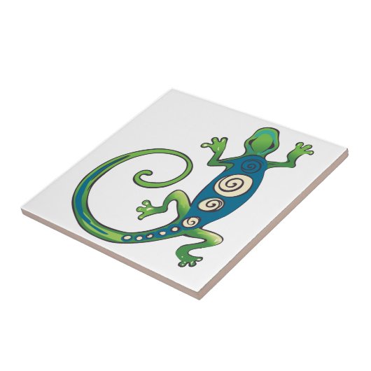 Gecko Lizard Fliese (Seite)