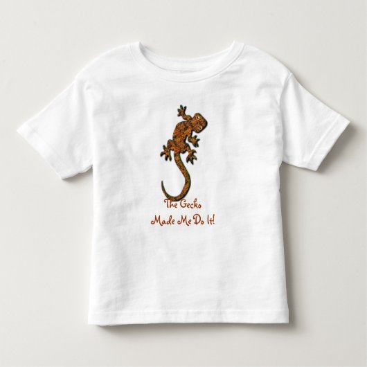 Gecko Lizard Funny Animal-Lover Kid's Shirt (Vorderseite)