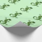 Gecko Lizard Geschenkpapier (Ecke)