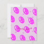 Gecko Lizard Kindergeburtstag Party Card Einladung (Rückseite)