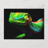 Gecko Lizard Rainbow Colors Postcards Postkarte (Vorderseite)