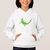 Gecko Lizard Reptile Illustration Hoodie (Vorderseite)