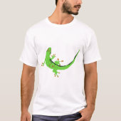 Gecko Lizard Reptile Illustration T-Shirt (Vorderseite)
