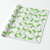Gecko Lizard Reptile Muster Geschenkpapier (Ungerollt)