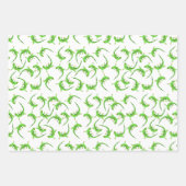 Gecko Lizard Reptile Muster Geschenkpapier Set (Vorderseite 3)