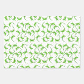 Gecko Lizard Reptile Muster Geschenkpapier Set (Vorderseite 2)