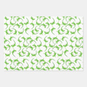 Gecko Lizard Reptile Muster Geschenkpapier Set (Vorderseite)