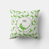 Gecko Lizard Reptile Muster Kissen (Rückseite)