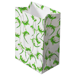 Gecko Lizard Reptile Muster Mittlere Geschenktüte