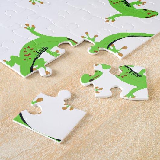 Gecko Lizard Reptile Muster Puzzle (Seite)