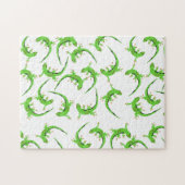 Gecko Lizard Reptile Muster Puzzle (Horizontal)