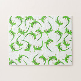 Gecko Lizard Reptile Muster Puzzle