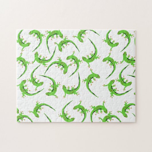 Gecko Lizard Reptile Muster Puzzle (Horizontal)