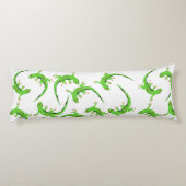 Gecko Lizard Reptile Muster Seitenschläferkissen (Rückseite)