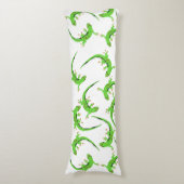 Gecko Lizard Reptile Muster Seitenschläferkissen (Vorderseite Vertikal)