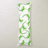 Gecko Lizard Reptile Muster Seitenschläferkissen (Rückseite (Vertikal))