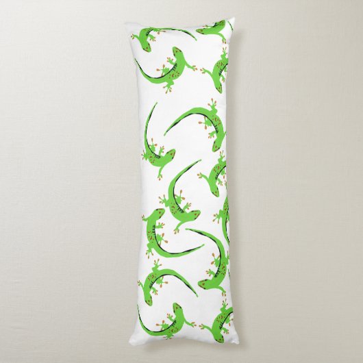 Gecko Lizard Reptile Muster Seitenschläferkissen (Rückseite (Vertikal))