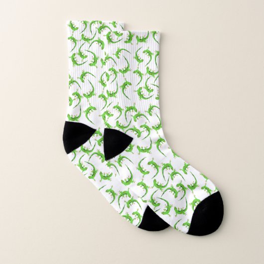 Gecko Lizard Reptile Muster Socken (Paar)