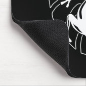 Gecko Lizard Silhouette Mousepad (Ecke)