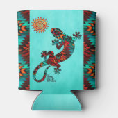 Gecko Lizard und Sun können sich kühlen Dosenkühler (Rückseite)