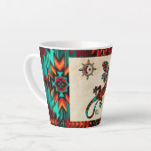 Gecko Lizard und Sun Latte Tasse (Linke Ecke)