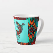 Gecko Lizard und Sun Latte Tasse (Rechte Ecke)