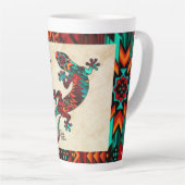 Gecko Lizard und Sun Latte Tasse (Rechte Ecke)