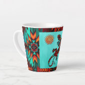 Gecko Lizard und Sun Latte Tasse (Linke Ecke)