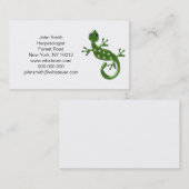 Gecko Lizard Visitenkarte (Vorne/Hinten)