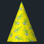Gecko Lizards Birthday Party Niedlich Kids Party H Partyhütchen<br><div class="desc">Adorable Gecko-Eidechsen bunt niedliche Geburtstag Party Design ist perfekt für ein Kind, dass Lieben Reptilien für ihre Geburtstagsfeier! Passen Sie den Text an, um ihn zu Ihrem eigenen zu machen. Das moderne Aussehen und das moderne Ambiente sind die perfekte Gelegenheit, um Ihr kleines zu feiern, das Lieben Eidechsen und Tiere...</div>