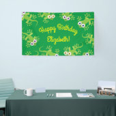 Gecko Lizards Geburtstagsparty Niedlich Kids Banner (Messeveranstaltung)