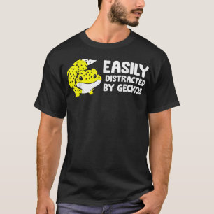 Gecko Lover von Geckos leicht abgelenkt T-Shirt
