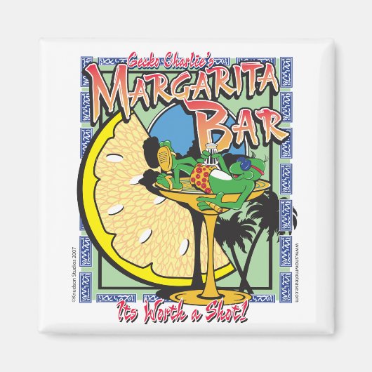 Gecko-margarita-LIMEDESIGN Magnet (Vorne)