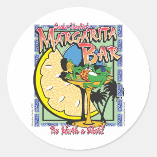 Gecko-margarita-LIMEDESIGN Runder Aufkleber