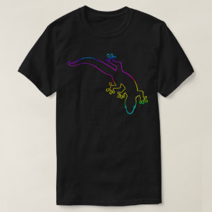 GECKO Mehrfarbige Kontur T-Shirt
