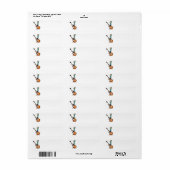 Gecko mit Gitarrenlabel (Vorne)