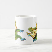 Gecko mit Krone Kaffeetasse (Mittel)