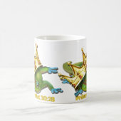 Gecko mit Krone—Sprichwörter Kaffeetasse (Mittel)