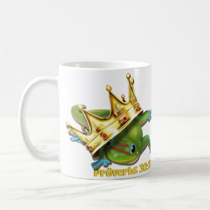 Gecko mit Krone—Sprichwörter Kaffeetasse