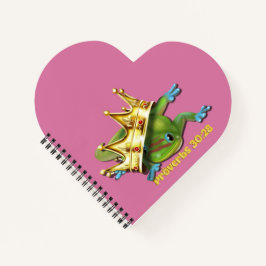 Gecko mit Krone—Sprichwörter Notizblock