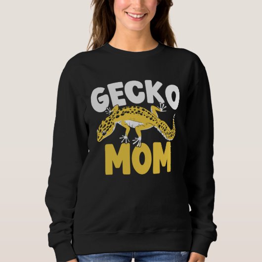 Gecko Mom Reptile Leopard Gecko  Lizard  1 Sweatshirt (Vorderseite)