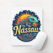 Gecko Nassau Bahamas Caribbean Mousepad (Mit Mouse)
