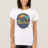 Gecko Nassau Bahamas Caribbean T-Shirt (Vorderseite)