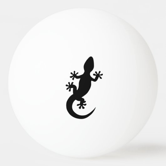 Gecko Noir Tischtennisball (Vorderseite)