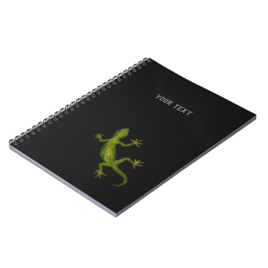 Gecko-Notebook mit (oder ohne) Text Notizblock (Linke Seite)