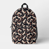Gecko Pattern Bedruckter Rucksack (Vorderseite)