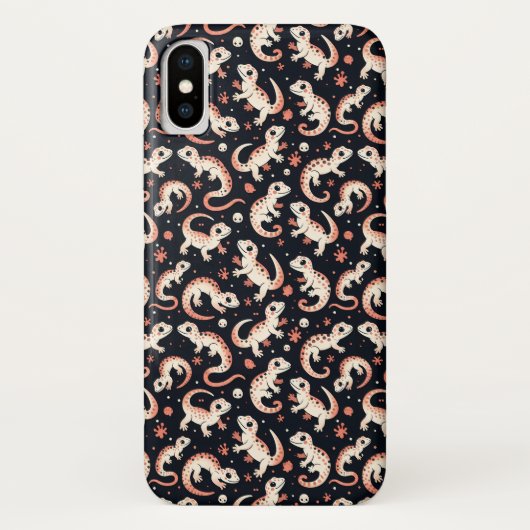 Gecko Pattern Case-Mate iPhone Hülle (Rückseite)