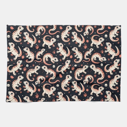 Gecko Pattern Geschirrtuch (Horizontal)